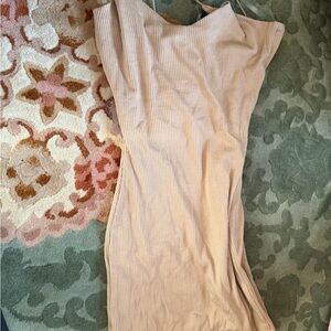 Windsor Blush Ribbed Bodycon Tank Dress